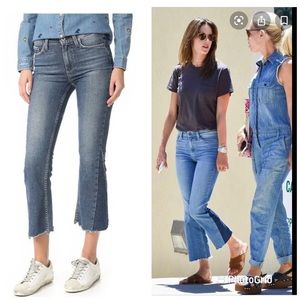 Paige Pieced Colette Crop Jean 26 Kenya Distressed